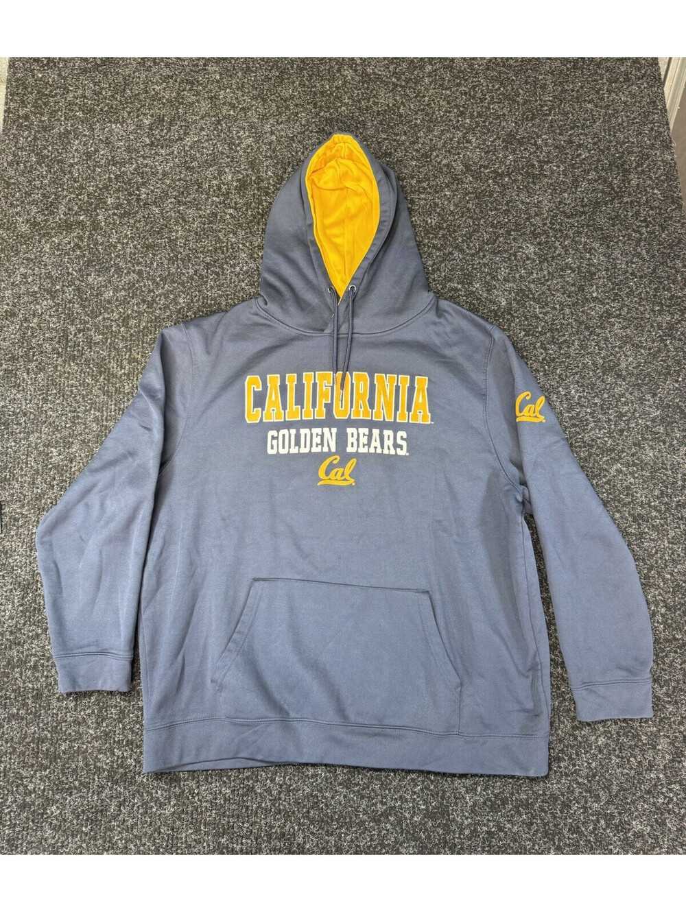Colosseum California Golden Bears Blue Yellow Pullover Hoodie Sweatshirt 3XL